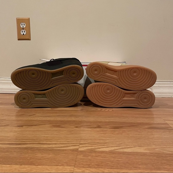 Nike Gore Tex Air Force 1 2 Pack black/gum tan/sail/gum size 10 no box ds pack - Picture 3 of 3